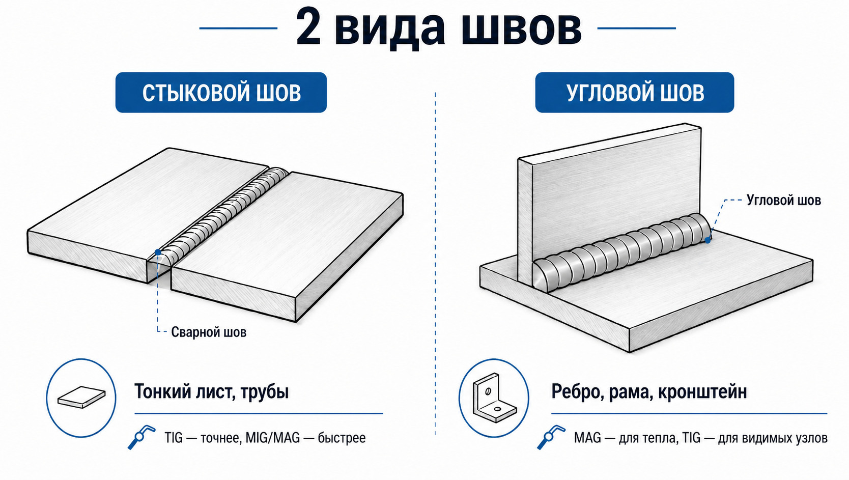 Сравнение швов